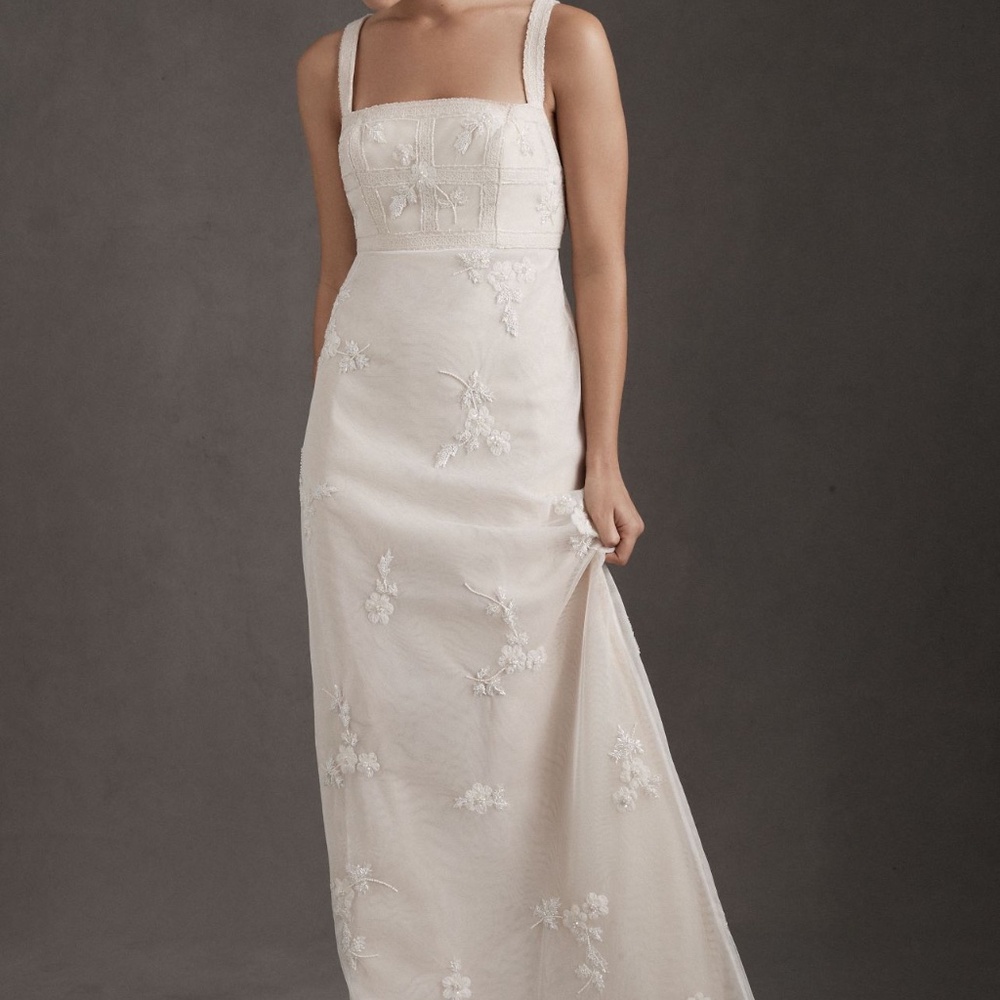 BHLDN Column Embroidered Dress